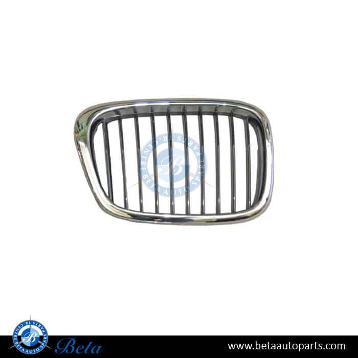 Right Side Grille - Black and Chrome for BMW 5 Series E39 1996-2000 models, Part Number 51132497262 Right Side Grille - Black and Chrome for BMW 5 Series E39 1996-2000 models, Part Number 51132497262